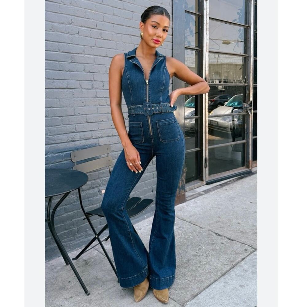 Show Me Your MuMu Dark Blue Jumpsuit